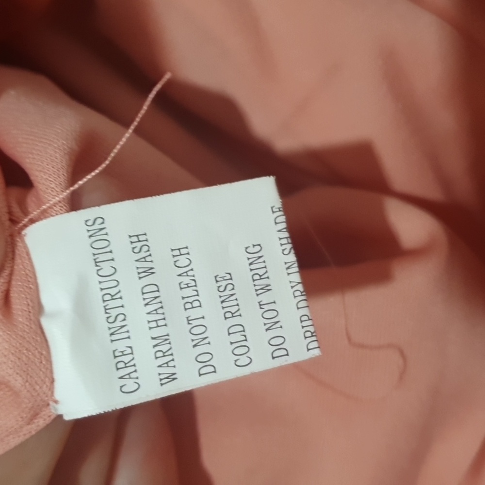Apricot Lace Dress Size 10 approx - Picture 6 of 7